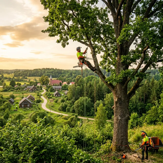Aukštų medžių genėjimas